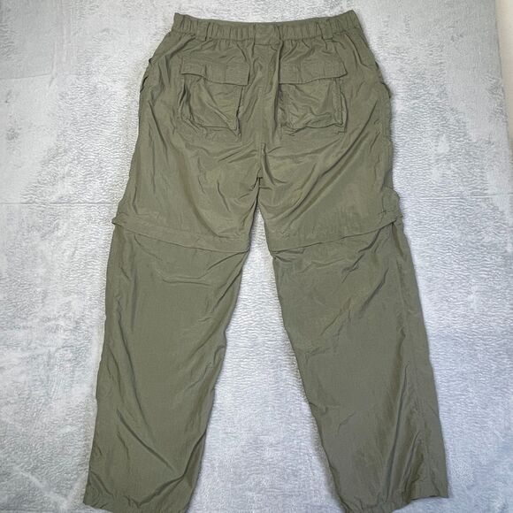 Suisse Sport Convertible Cargo Pants Mens XL Green Nylon Lightweight Hiking Trek - Picture 6 of 15